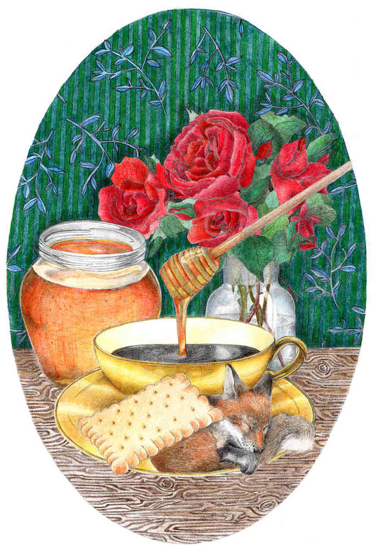 obrazy i plakaty do pokoju dziecięcego Utensylia / Lis Rudy (Vulpes vulpes)