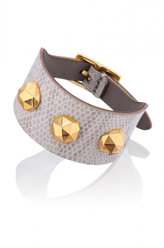 Geometric Octagon Beige Cream Bracelet Joccos Design