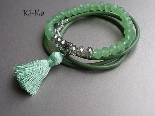 Jade - branoletki KiKa pracownia