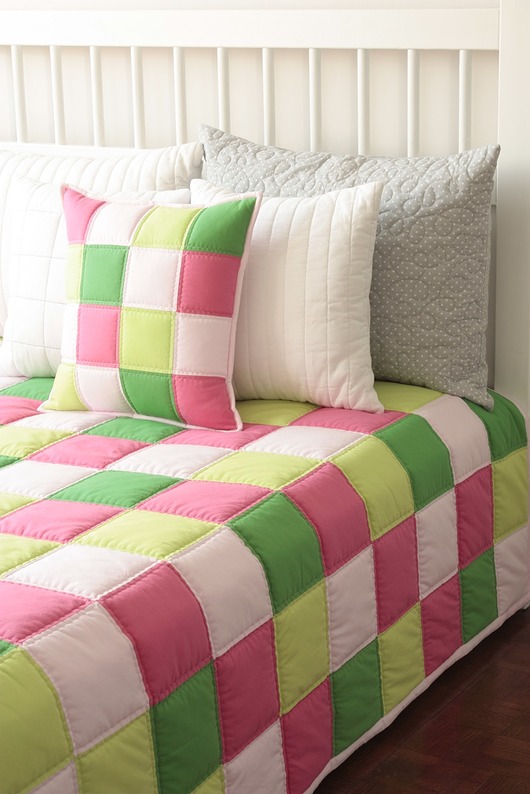 Zestaw narzuta|NANA| 160x245cm + poszewka patchwork house