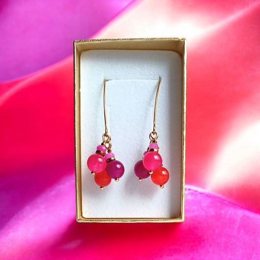 kolczyki z kamieniami Kolczyki : summer ENERGY collection ::  53mm