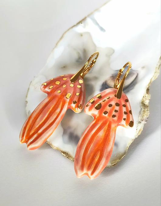 kolczyki pozłacane Kolczyki pozłacane Meduza Kolekcja Parian