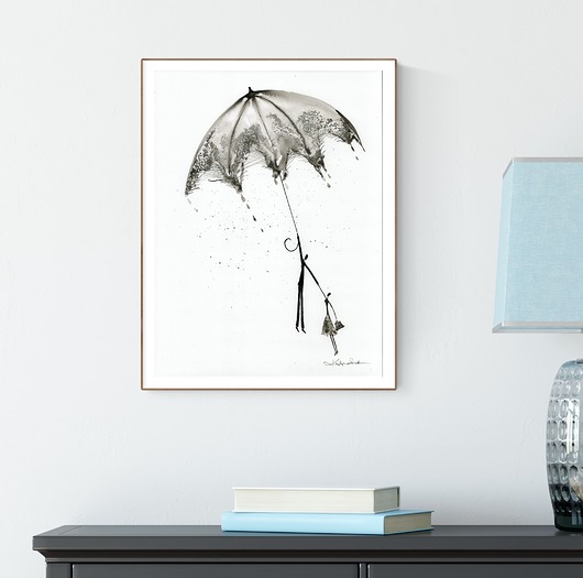 grafika 30x40 cm wykonana ręcznie Krystyna Siwek Art