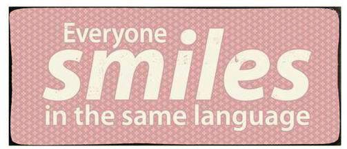 Szyld metalowy Smiles MIA home
