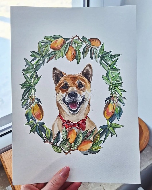 obrazy Portret Twojego pupila akwarelą