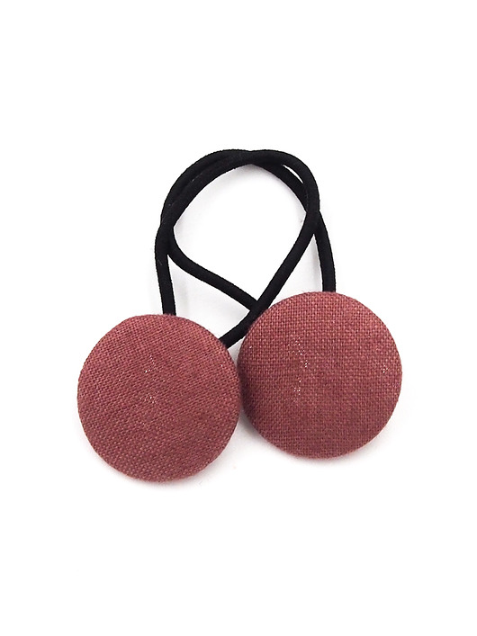 ozdoby do włosów dla dzieci Gumki do włosów  Linen cinnabar