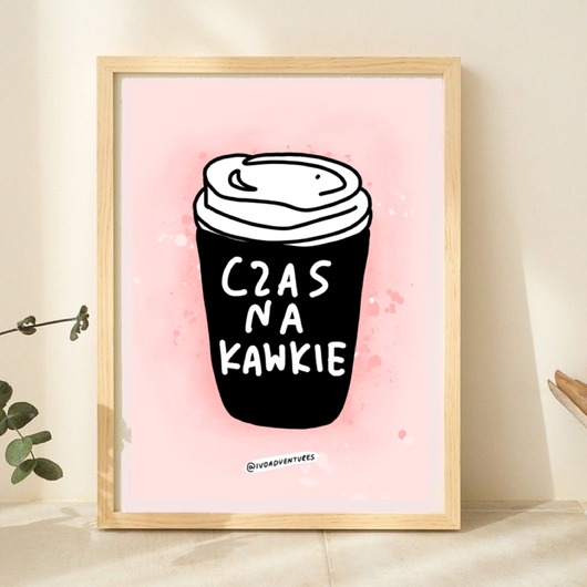 plakaty Plakat Czas na Kawkie!