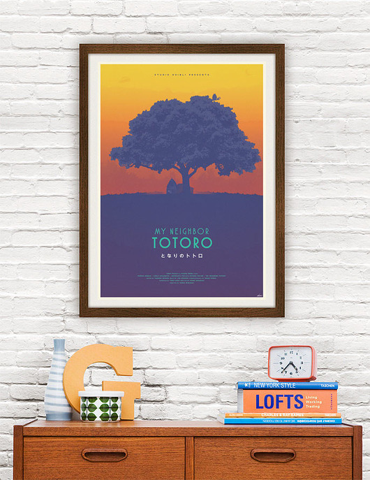 Totoro - Ghibli - plakat minimalmill