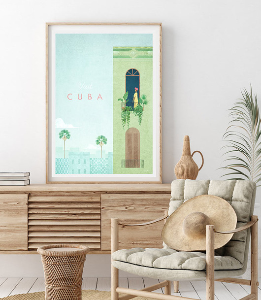 plakaty Hawana - Kuba - vintage plakat 50x70 cm