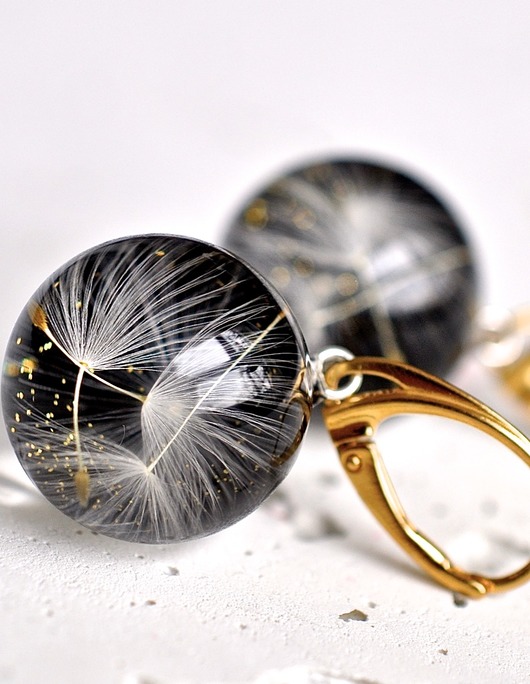 Kolczyki pozłacane kwiatowe Grol Jewellery