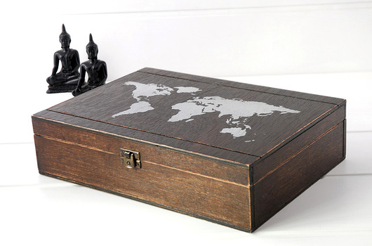 skrzynki, kufry i pudła Świat - skrzynka na skarby