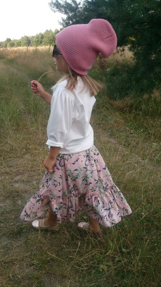 spódniczki dla dziewczynki Spódnica maxi w kwiaty