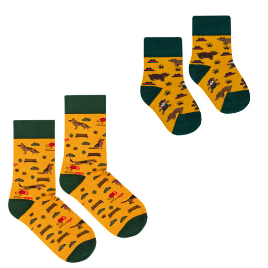 skarpetki damskie Zestaw 2 par skarpetek dla Mamy i Niemowlaka