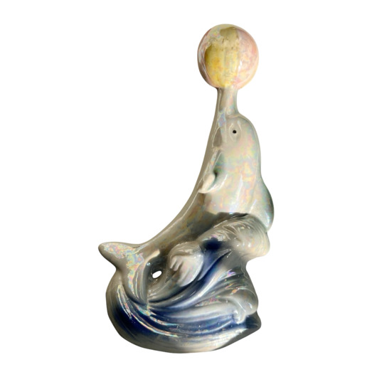 figurki i rzeźby Ceramiczny delfin vintage