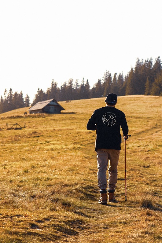 bluzy męskie LONGSLEEVE Mountain Black