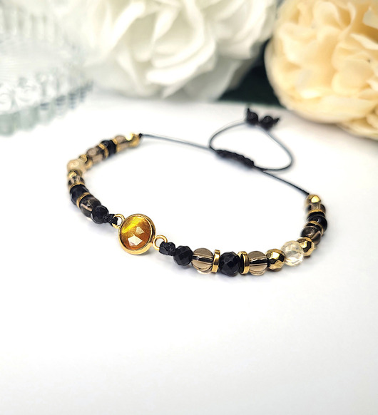 bransoletki z kamieni naturalnych BOGACTWO i OCHRONA i nowy początek- szlif jubilerski