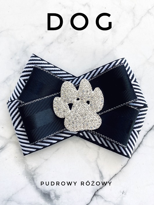 broszki Kolekcja DOG Brosza z łapką wysadzaną kryształkami New