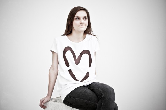Chocolate Heart t-shirt / tunika / onesize familove