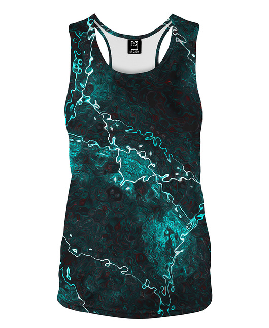 topy damskie DR.CROW Bokserka Damska Marble Turquoise