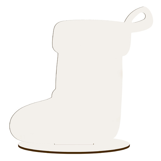 dekoracje świąteczne Figurka Skarpeta na Kominek Stół Święta Stojąca do Decoupage Malowania DIY