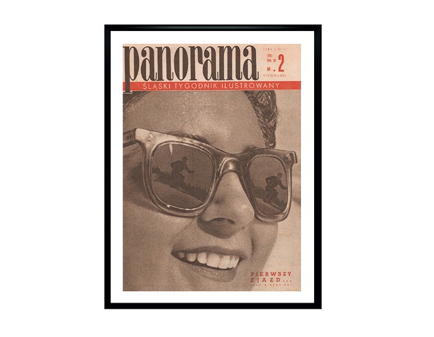 grafiki i ilustracje Oprawiona okładka czasopisma PANORAMA z 1956 r