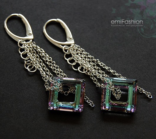 kryształ Swarovski Square Ring MAREMI Jewelry