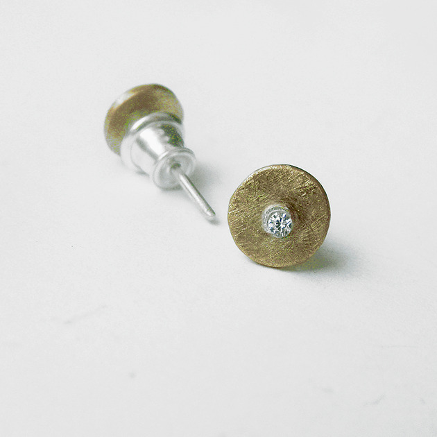 kolczyki z kamieniami Kolczyki OKRĄG