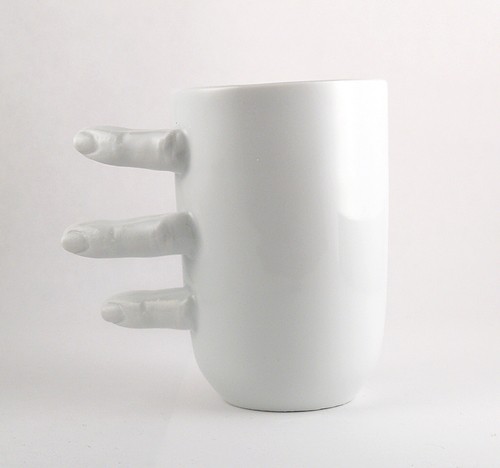 Handy Cup Porcelanowy Kubek z Palcami
