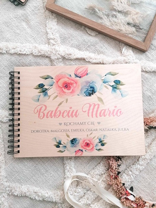 notatniki i albumy Uroczy album personalizowany na Dzień Babci i Dziadka