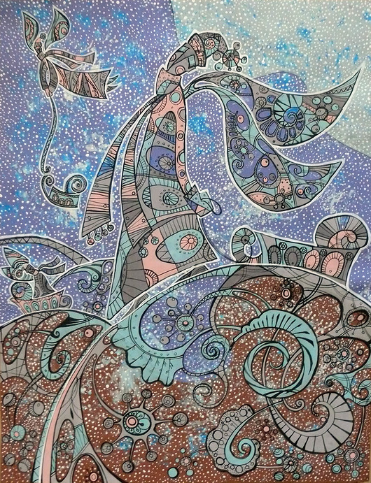 obrazy Anioł Bożego Narodzenia. Giclee