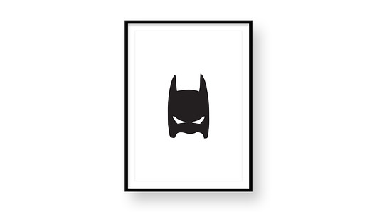 Plakat BATMAN skandynawki POKOJ chlopca  tralala studio