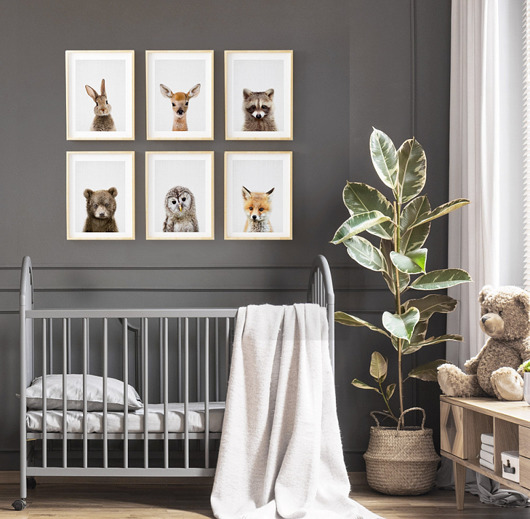 obrazy i plakaty do pokoju dziecięcego PLAKATY DO POKOJU DZIECKA zwierzątka leśne