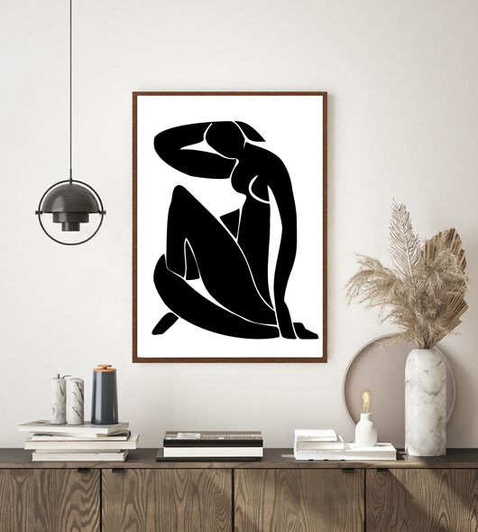 plakaty PLAKAT kobieta, Matisse, ilustracja, grafika