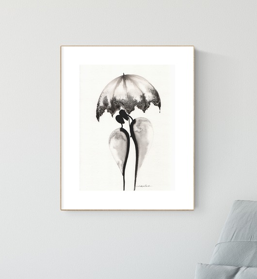 grafika 30X40 cm wykonana ręcznie MiniMalArt
