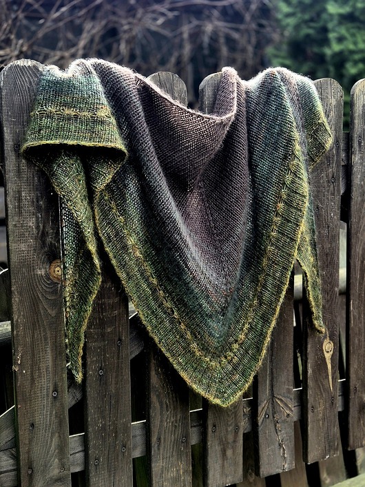 szale damskie W głębi lasu / chusta