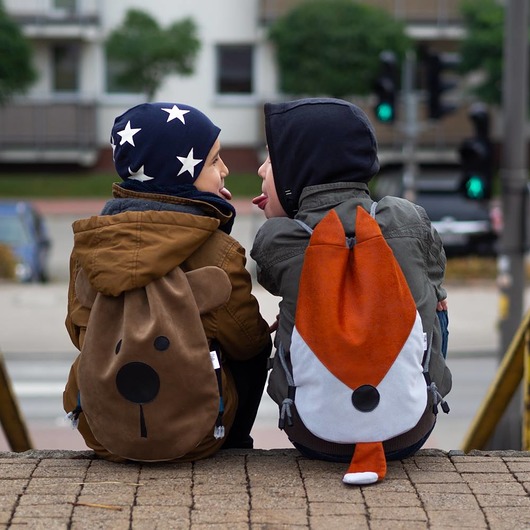 torebki, worki i plecaki dziecięce Plecak worek z uszami Lisek dla dziecka