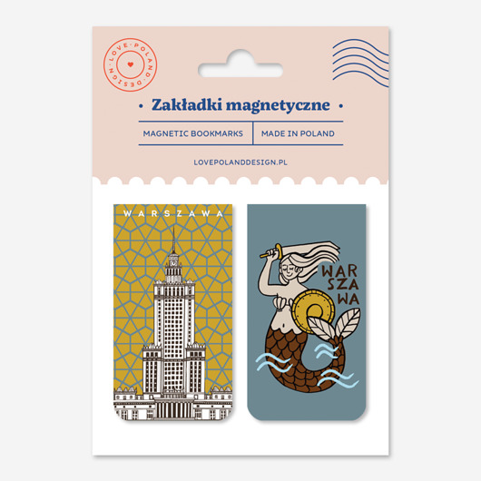 zakładki do książek Zakładki Magnetyczne Warszawa Pałac i Syrenka