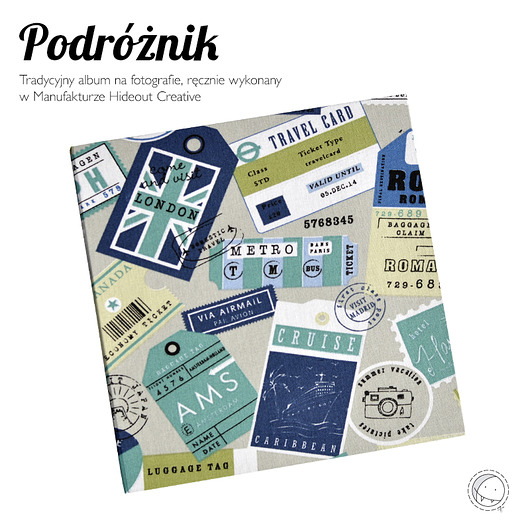 Podróżnik #4 | Album na fotografie | Czarny hideoutcreative