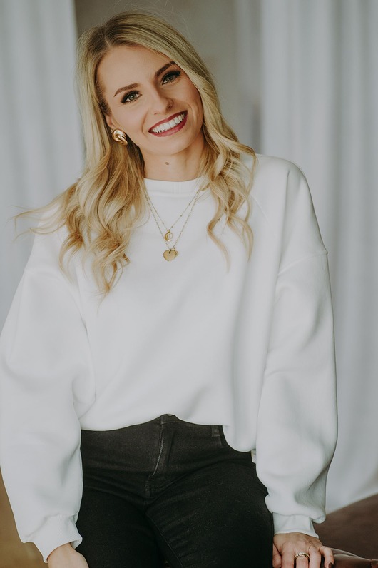 bluza bez kaptura damska Bluza Basic oversize ecrie