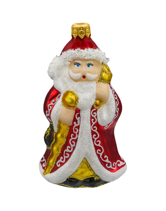 ozdoby choinkowe Bombka choinkowa: Święty Mikołaj z laską