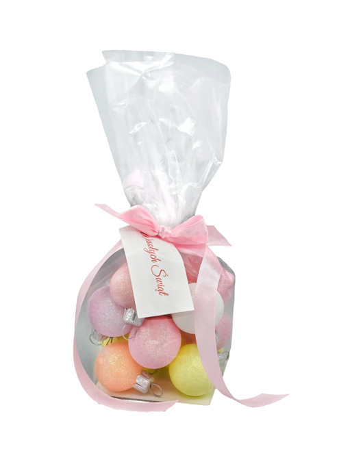 ozdoby choinkowe Bombka choinkowa: Zestaw pastelowych bombek w woreczku