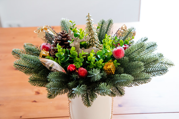 dekoracje świąteczne Flower box