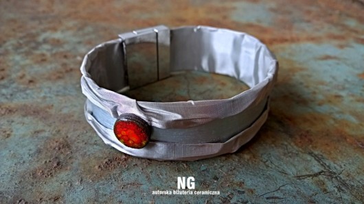 Nowoczesna bransoleta. NG Autorska bizuteria ceramiczna