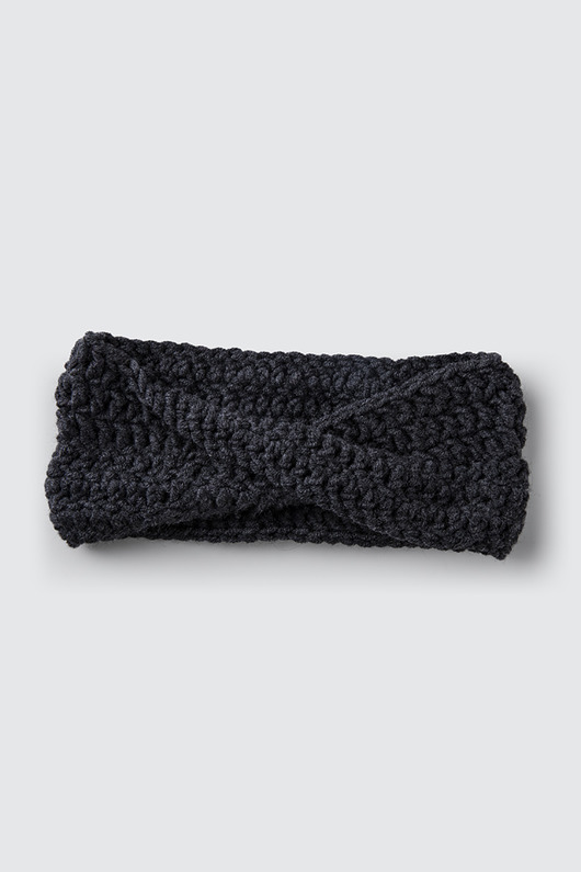 Opaska z węzłem z wełny merynosa handmade HisOutfit