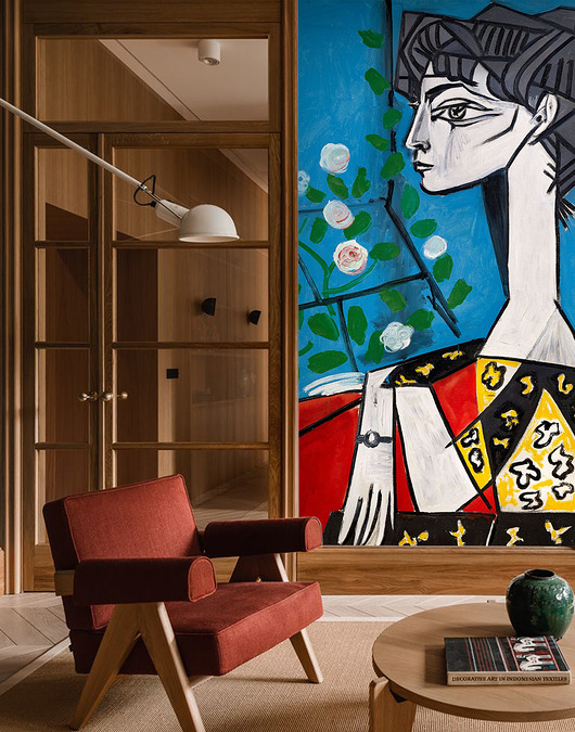 fototapeta Tapeta -  "Jacqueline z kwiatami" - Pablo Picasso