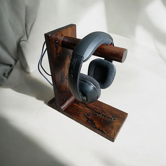 organizery Drewniany Stojak Na Słuchawki