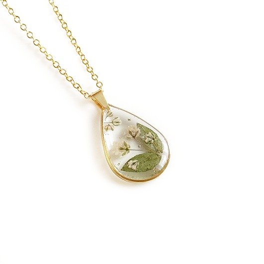 naszyjniki - inne Naszyjnik z gipsówką