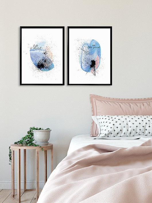 Dwa plakaty - Watercolor Bury Lis
