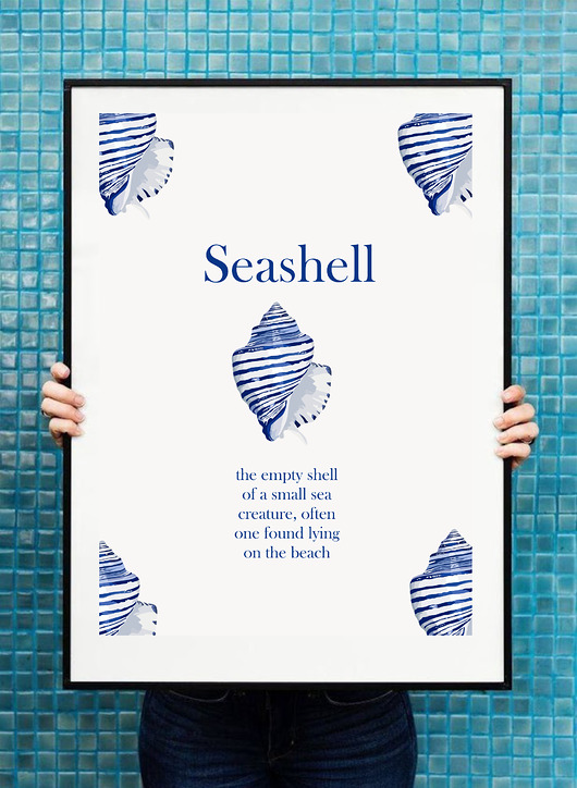 plakaty Plakat Seashell 50x70