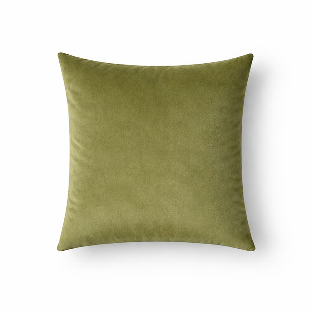 poduszki gładkie Oliwkowa poszewka dekoracyjna z weluru